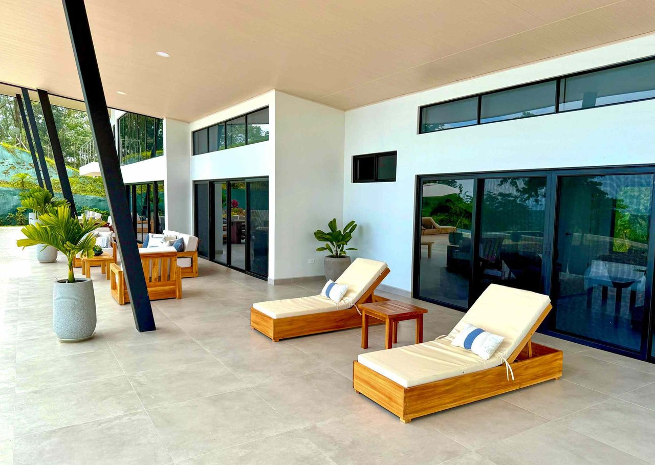 Brand New Modern Luxury 4-Bedroom Home with Pool and Incredible Panoramic Coastal & Ocean Views in Teancum at Tawal near Ojochal Costa Rica