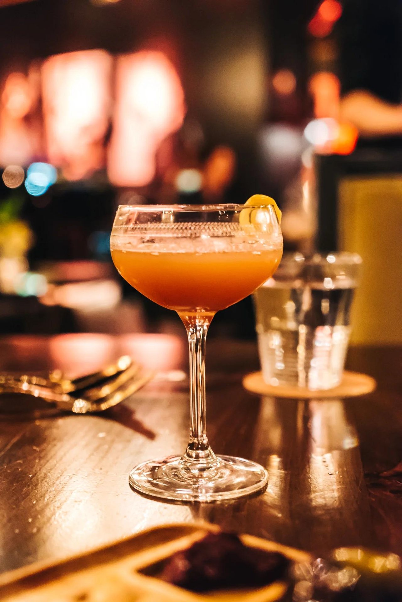 Moody interior and craft cocktails at CW’s Gin Joint in Downtown Tampa