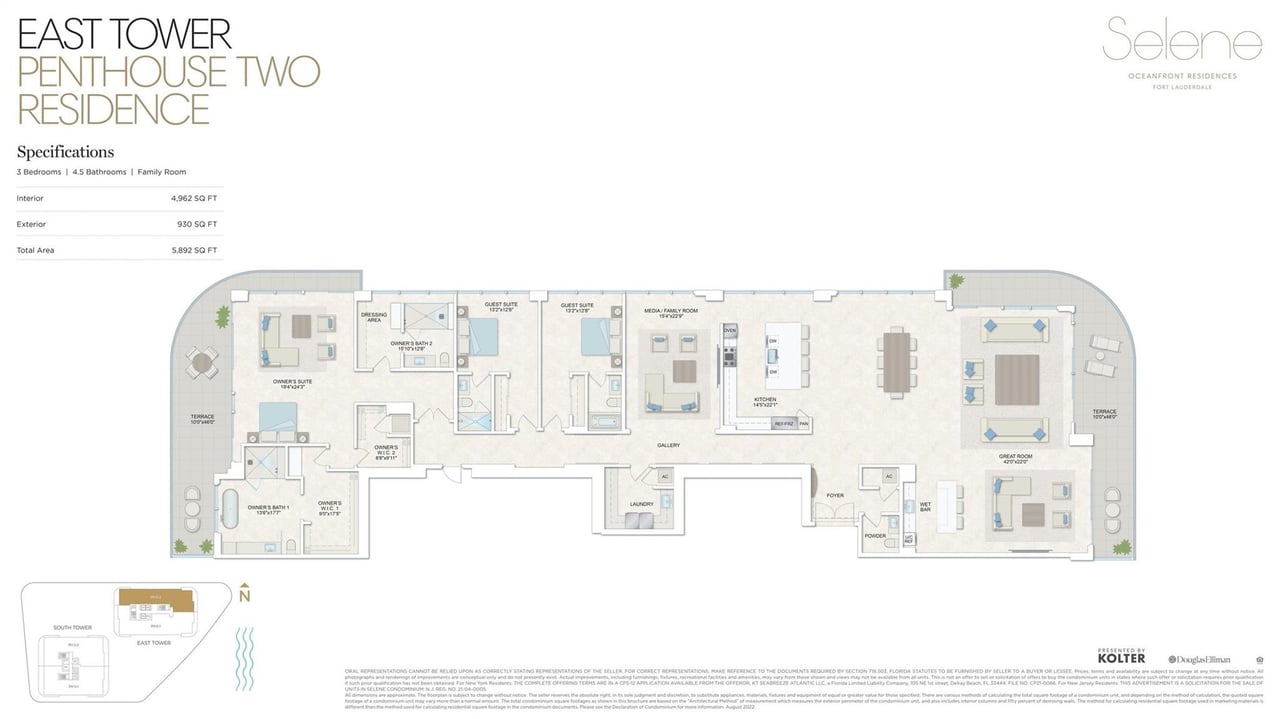 151 N Seabreeze Blv 2602PH-E