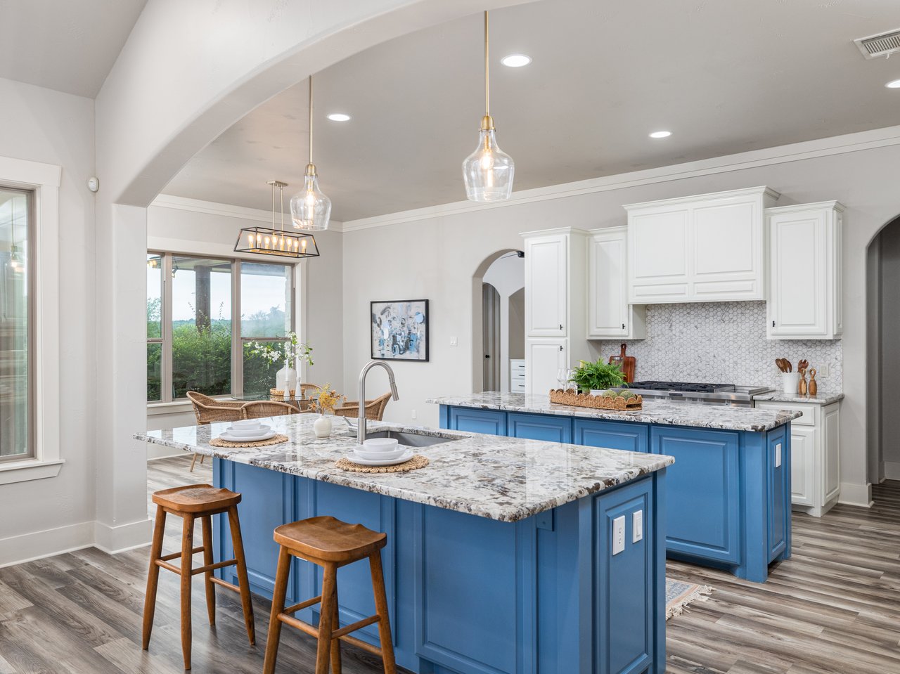 Private 1-Acre Retreat in Beltorre | Single-Story Gem w/ Dual Islands + Outdoor Fireplace