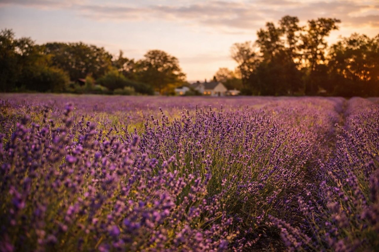 lavendar by the bay lavender field in East Marion