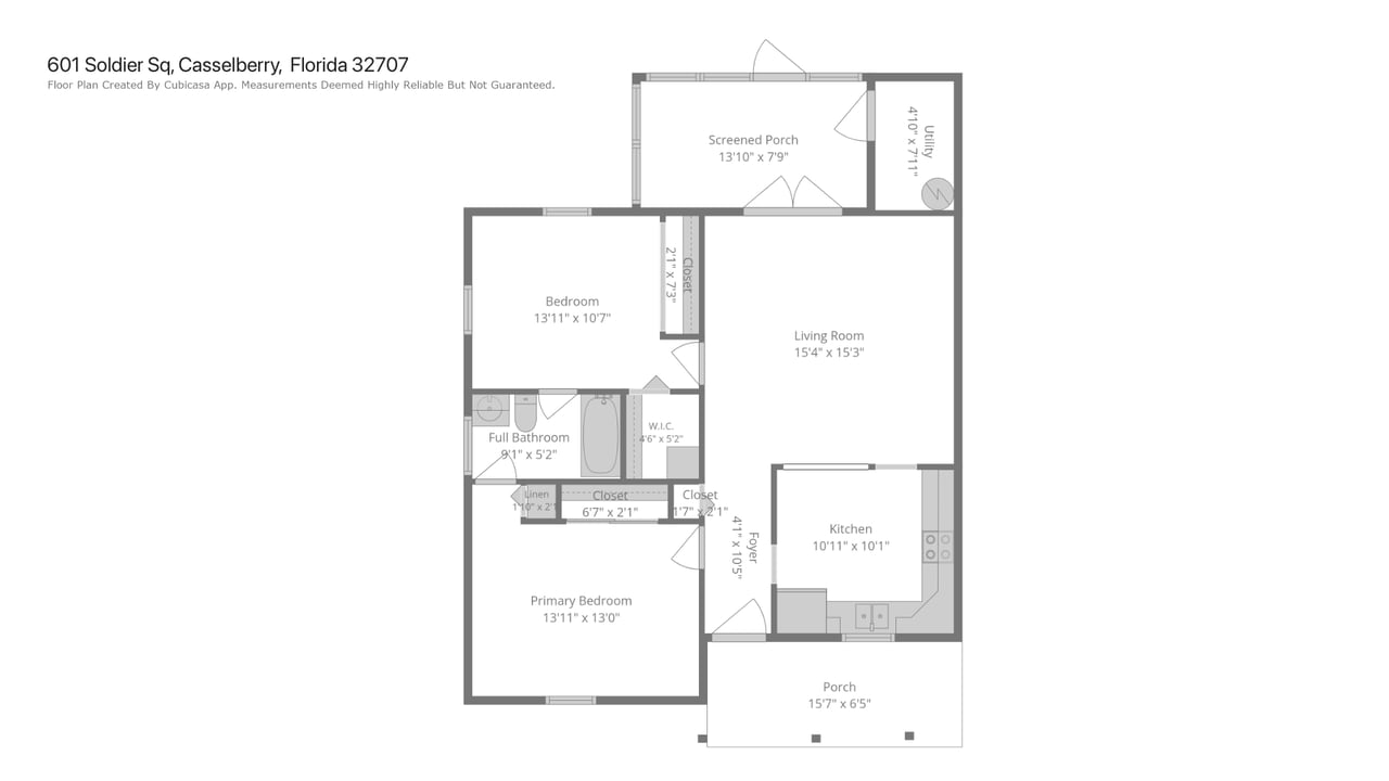 Casselberry Two-Bedroom Unit in Half-Duplex with Private Yard