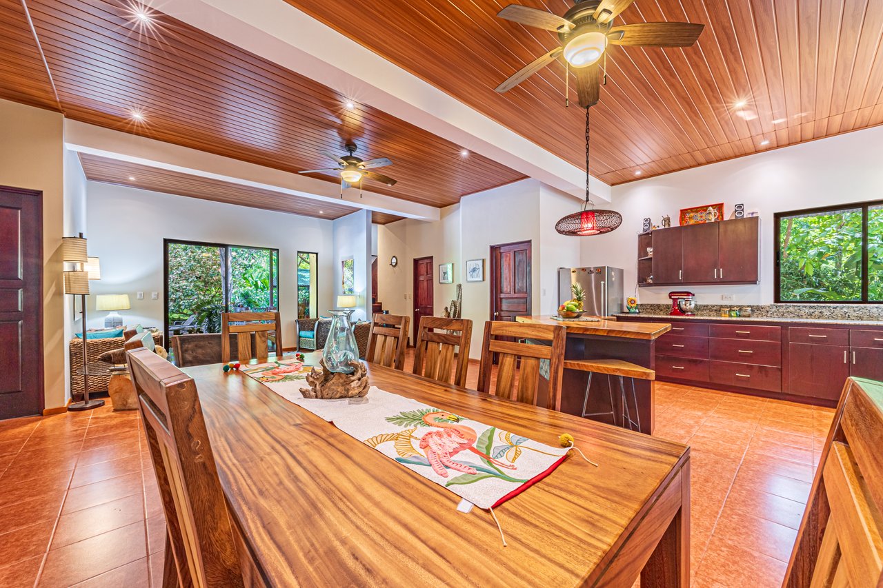 0.50 ACRES – 5 Bedroom Riverfront Modern Home, Walking Distance To Dominical!!!