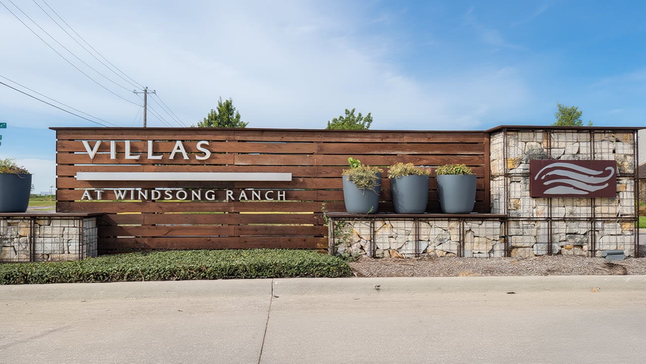 Entry to the Villas section in Windsong Ranch