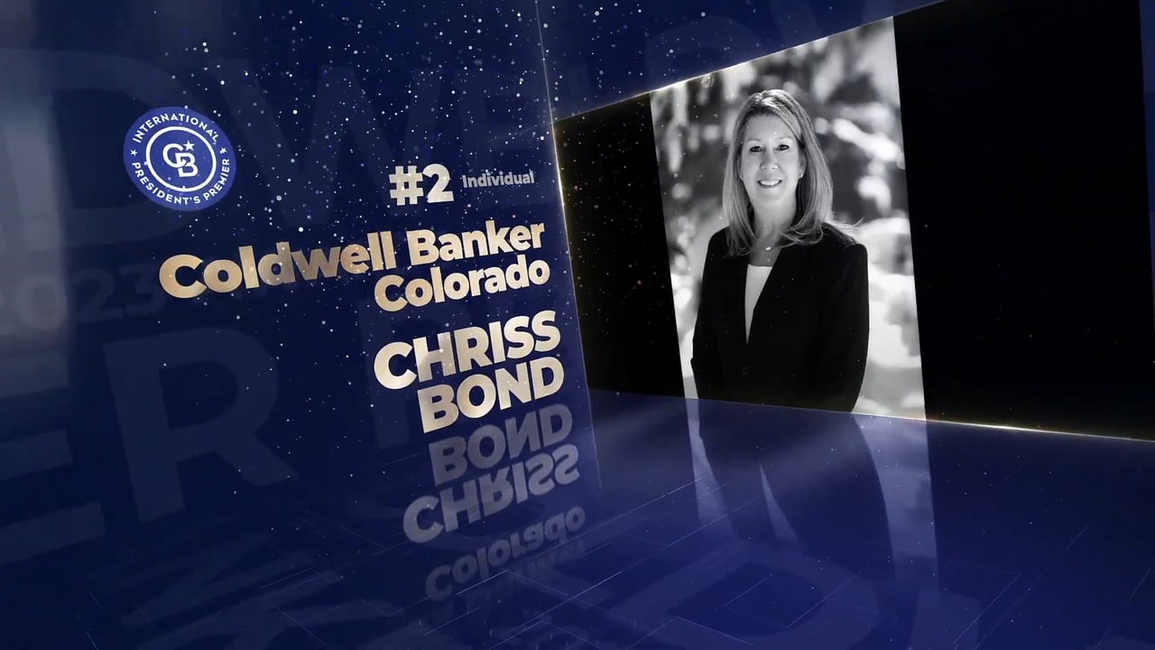 Coldwell Banker 2023 Awards for Chriss Bond