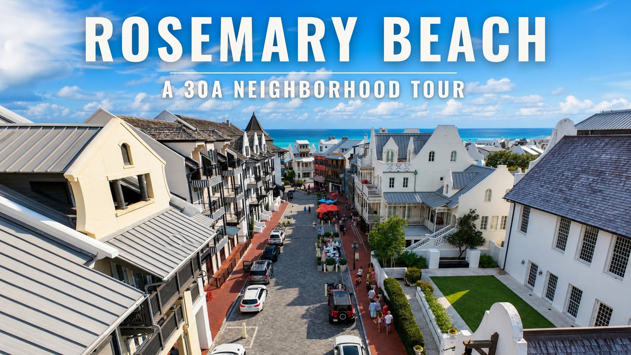 Rosemary Beach Neighborhood Tour | 30A Real Estate, Lifestyle, Beach Access & Amenities