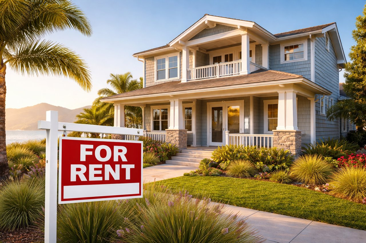 Coastal home on the Central Coast representing residential rental property investment in San Luis Obispo County