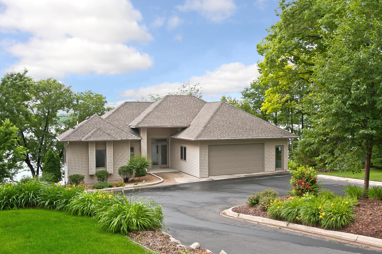 Modern Architectural Home with Prime Waterfront on Eagle Lake