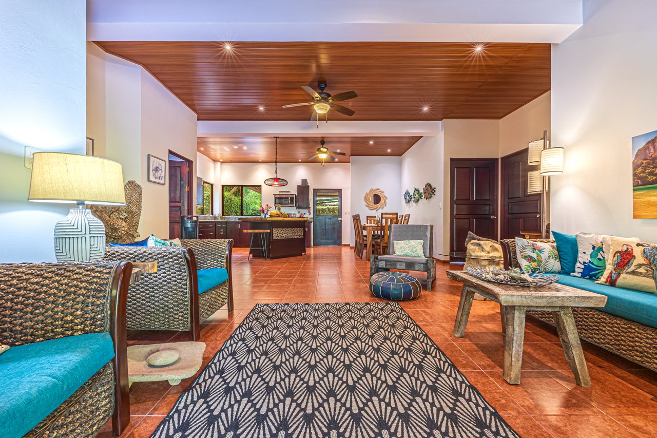 0.50 ACRES – 5 Bedroom Riverfront Modern Home, Walking Distance To Dominical!!!