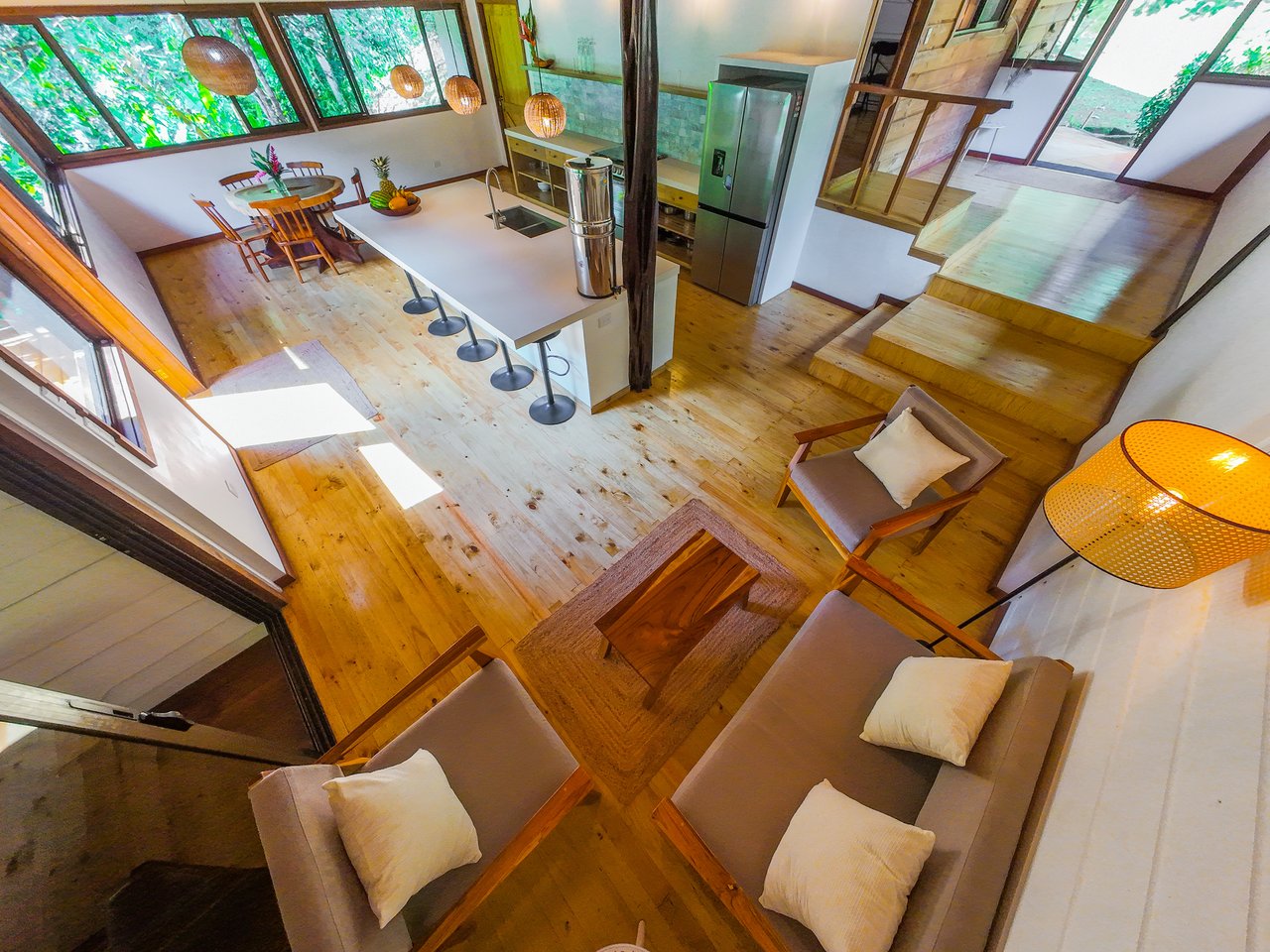Serene Jungle Home + Guest Cabin on 3 Acres and River