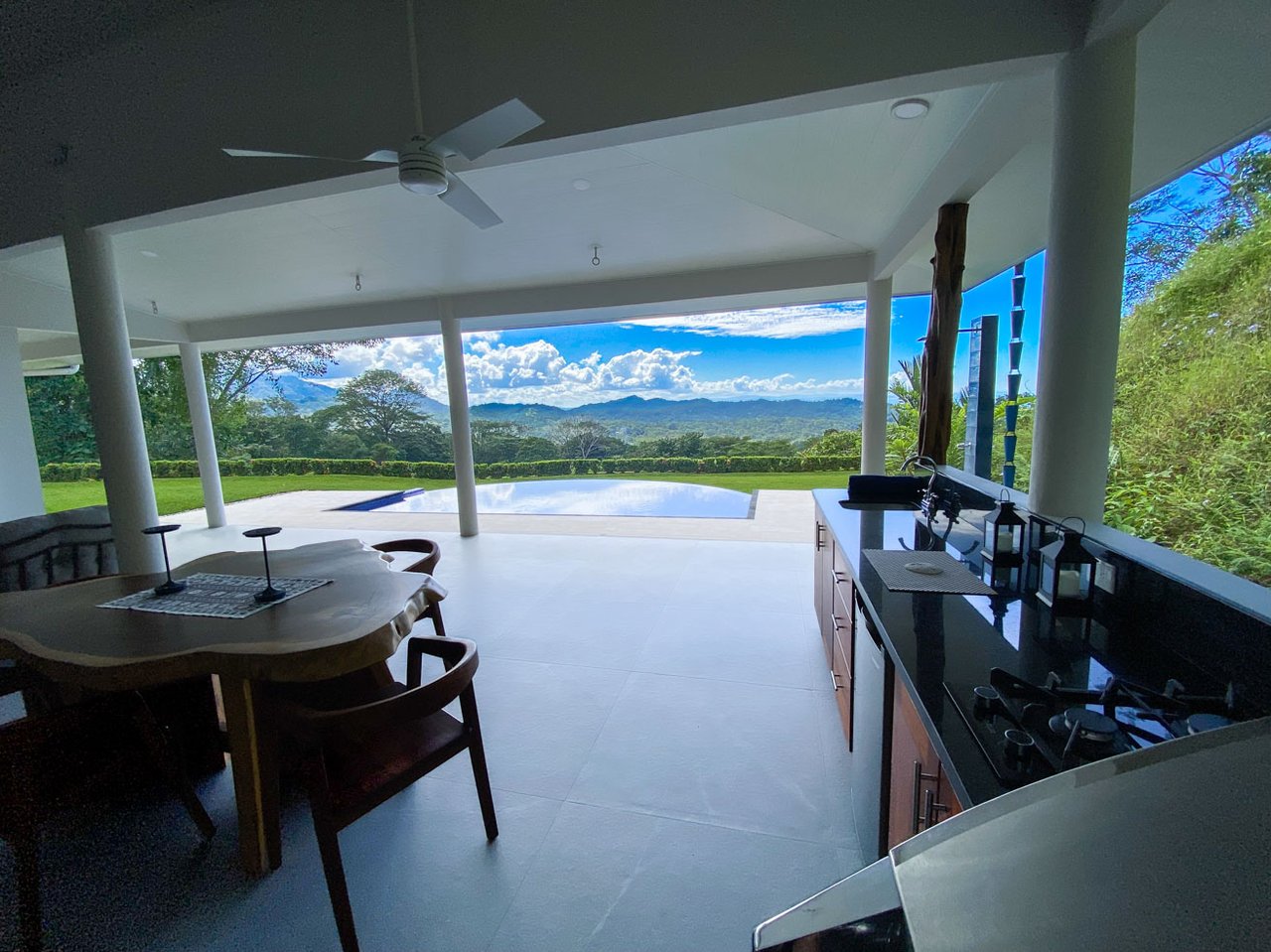 Private 2-Bed Hacienda with Ocean & Mountain Views, Pool & Development Potential in Ojochal