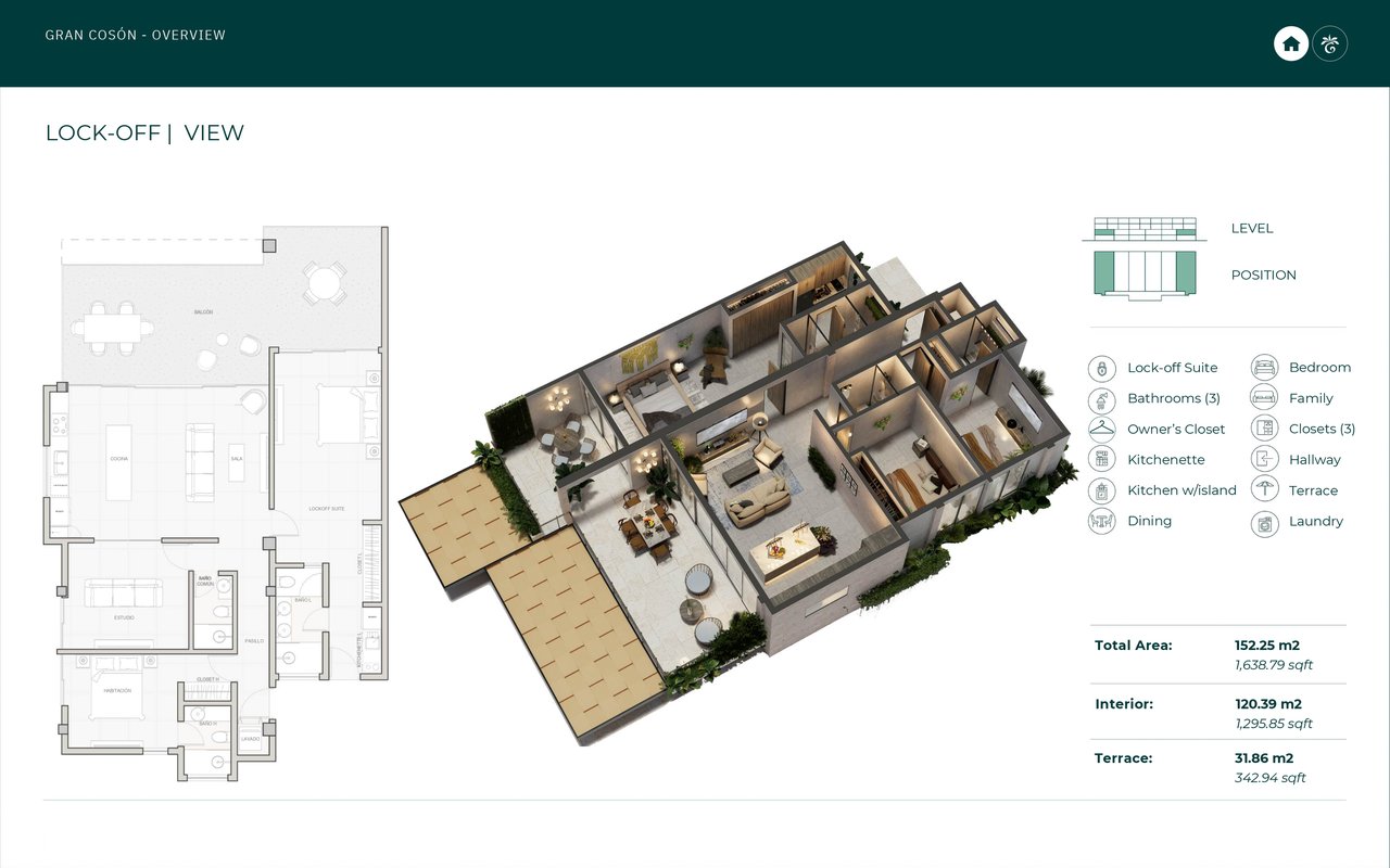Lock Off Resort View Condo in Las Terrenas