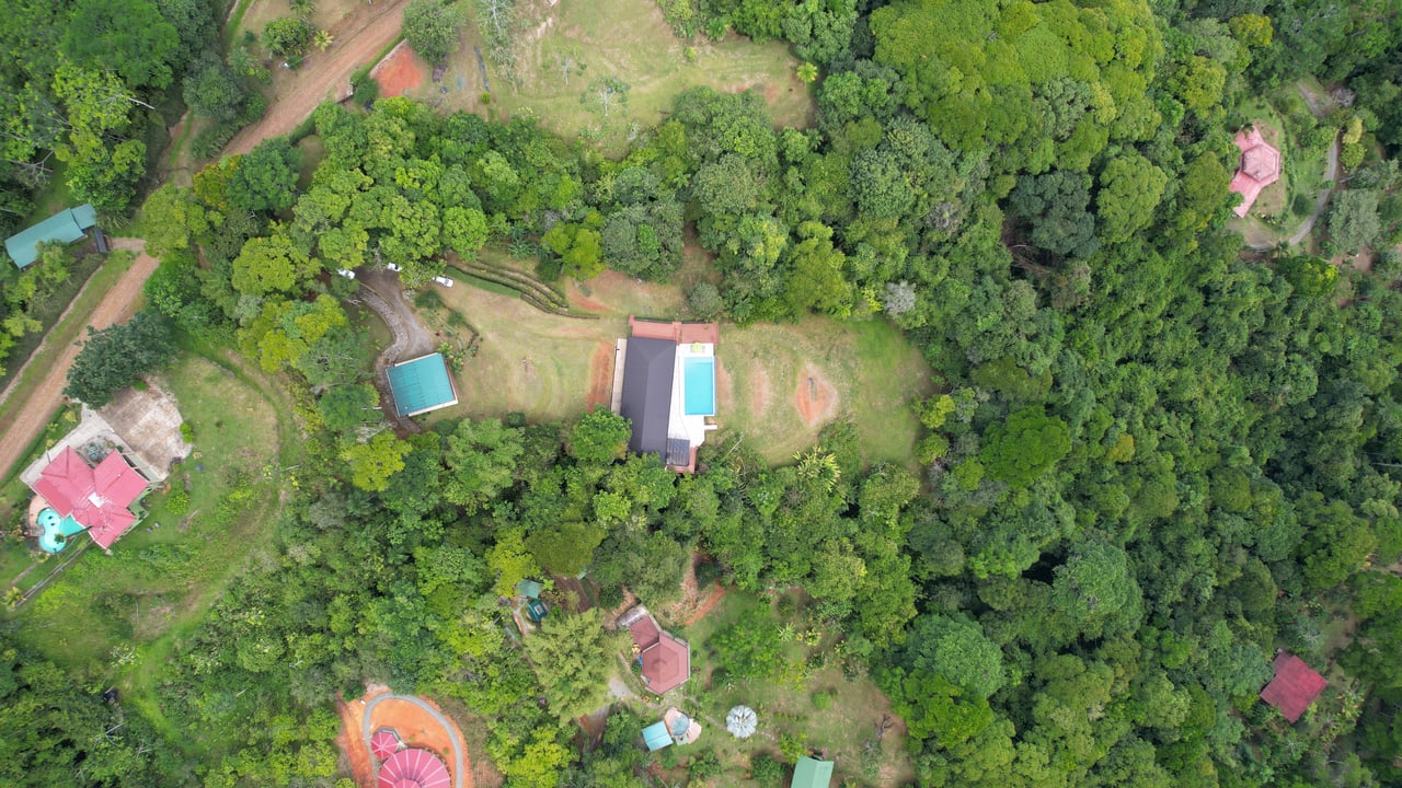 Mountain Estate with Waterfall View & Partial Ocean View, Commercial Kitchen, Gym, Massive Saltwater Pool & 4 Building Sites