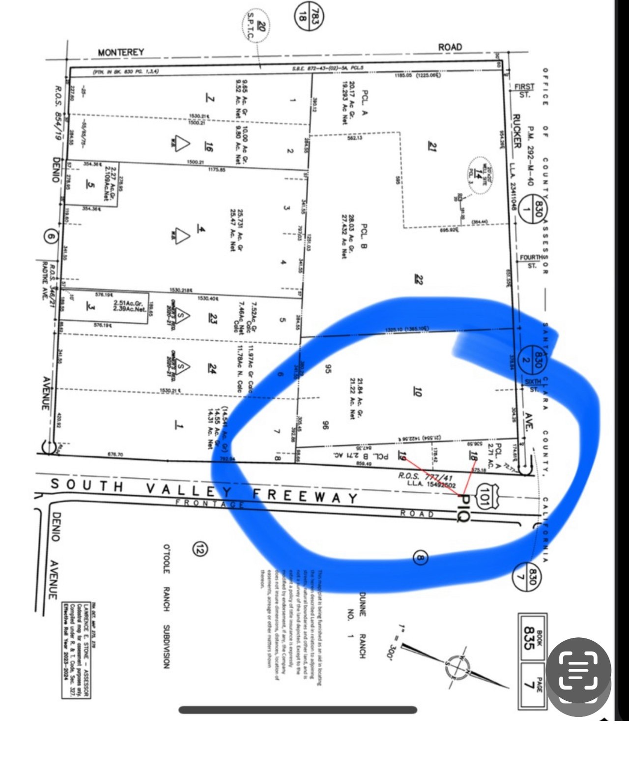 APN 835-07-018 and 835-07-019