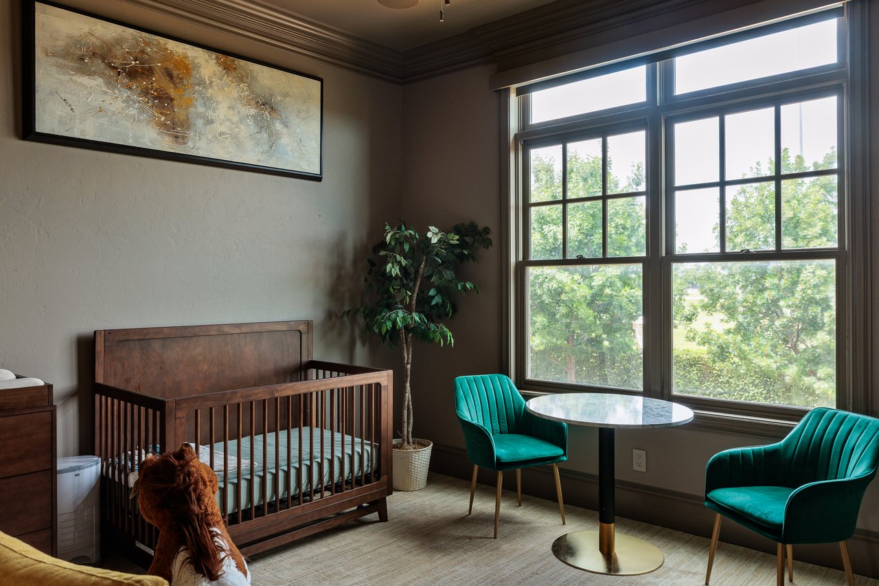 Second Bedroom / Nursery in Kevin Durant former Oklahoma City townhome listed by Jennifer Kragh