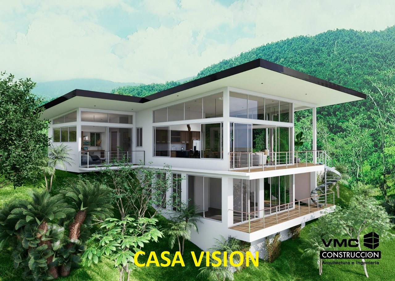 A Huge Rainforest, River & Waterfall Property With TWO Mountain & Jungle-View Luxury Homes on a Massive 4.93 Acre Lot – PLUS an Additional Plantel ready for Development