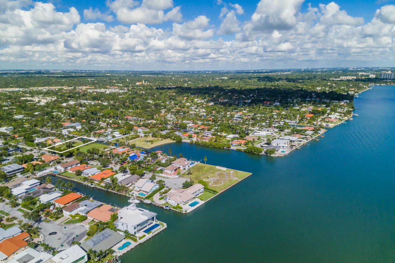 Miami Shores Adjacent Waterfront Lot Hits Market