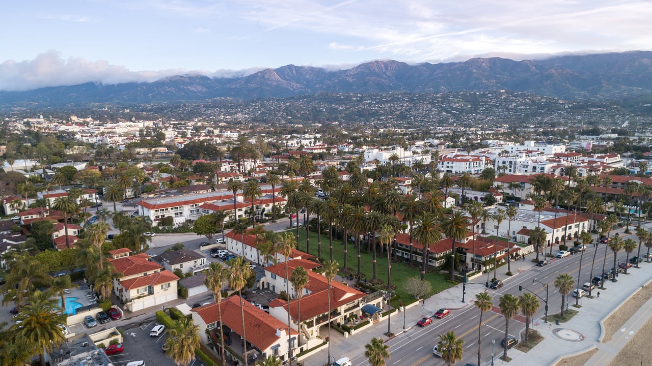 Aerial Photo of Santa Barbara Homes