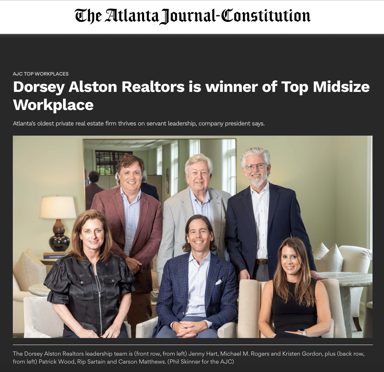 Dorsey Alston Realtors Leadership Team