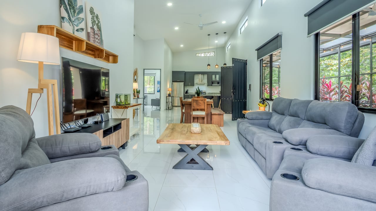 Modern 3-Bed Jungle Home with River and Pool in Cinco Ventanas Ojochal