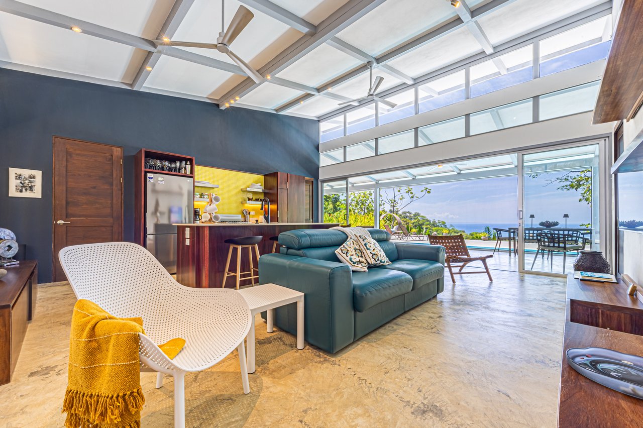 Uvita Ocean and Whale Tail View Modern Home on 3.64 Acres in Exclusive Enclave