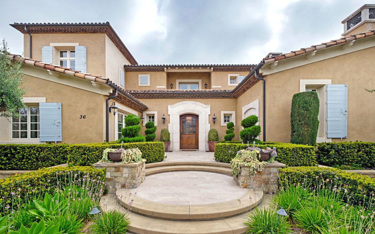 Sold Custom-Designed French Provincial Estate Located in Irvine Exclusive Community of Shady Canyon
