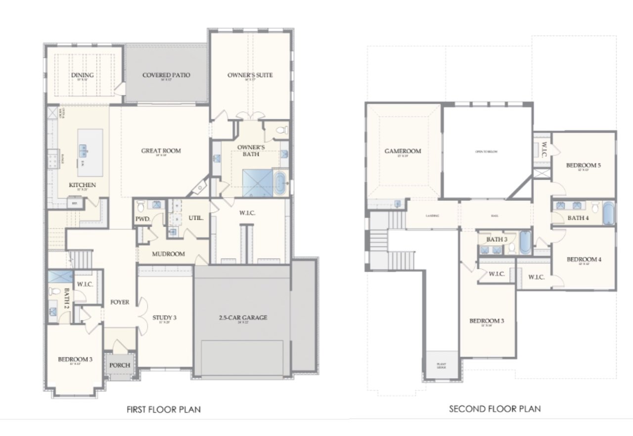 New home floor plan in Westview Terrace community