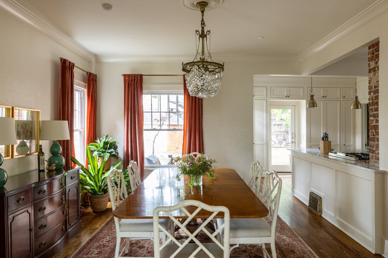 1925 historic Georgian Colonial Revival dining room in Gatewood