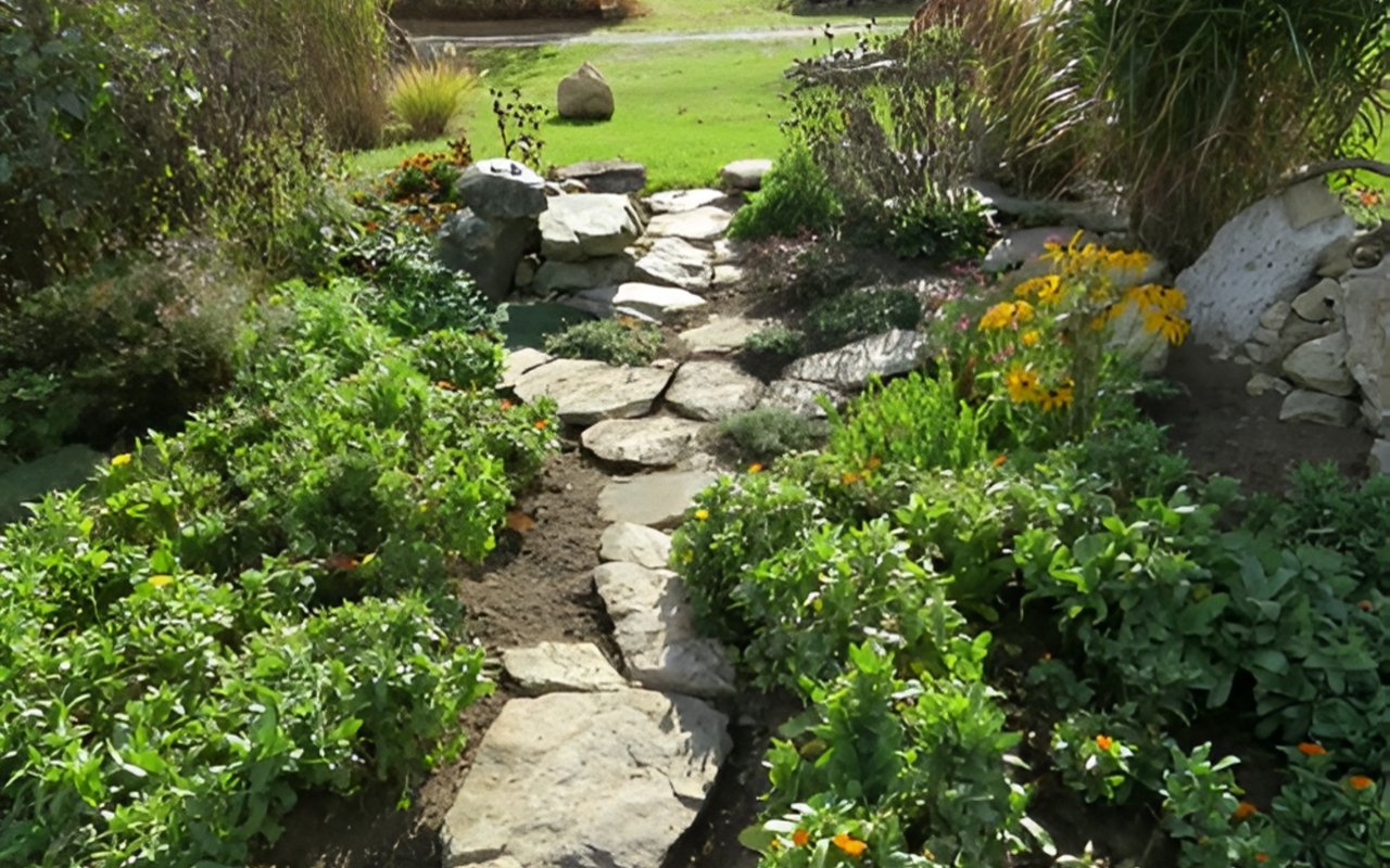 Create a Rustic Walkway with Native Stones