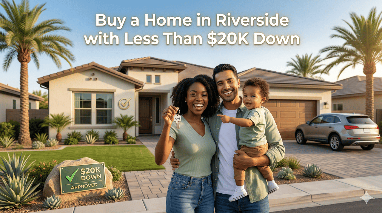 Can You Buy a Home in Riverside with Less Than $20K Down?