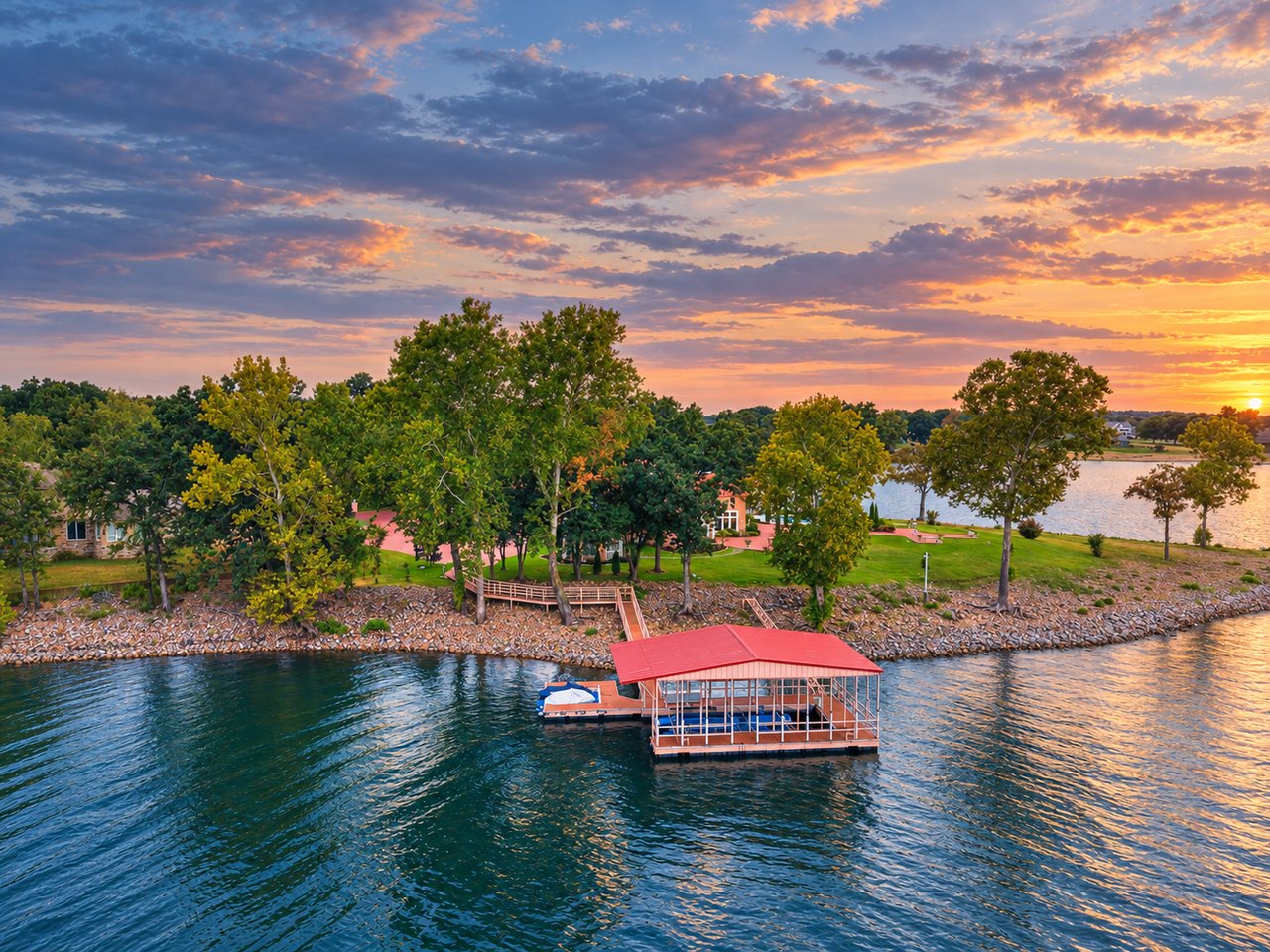 A Mediterranean Masterpiece on Grand Lake: Waterfront Living at 28910 S 593rd Road - Wyatt Poindexter - The Agency Grand Lake Oklahoma