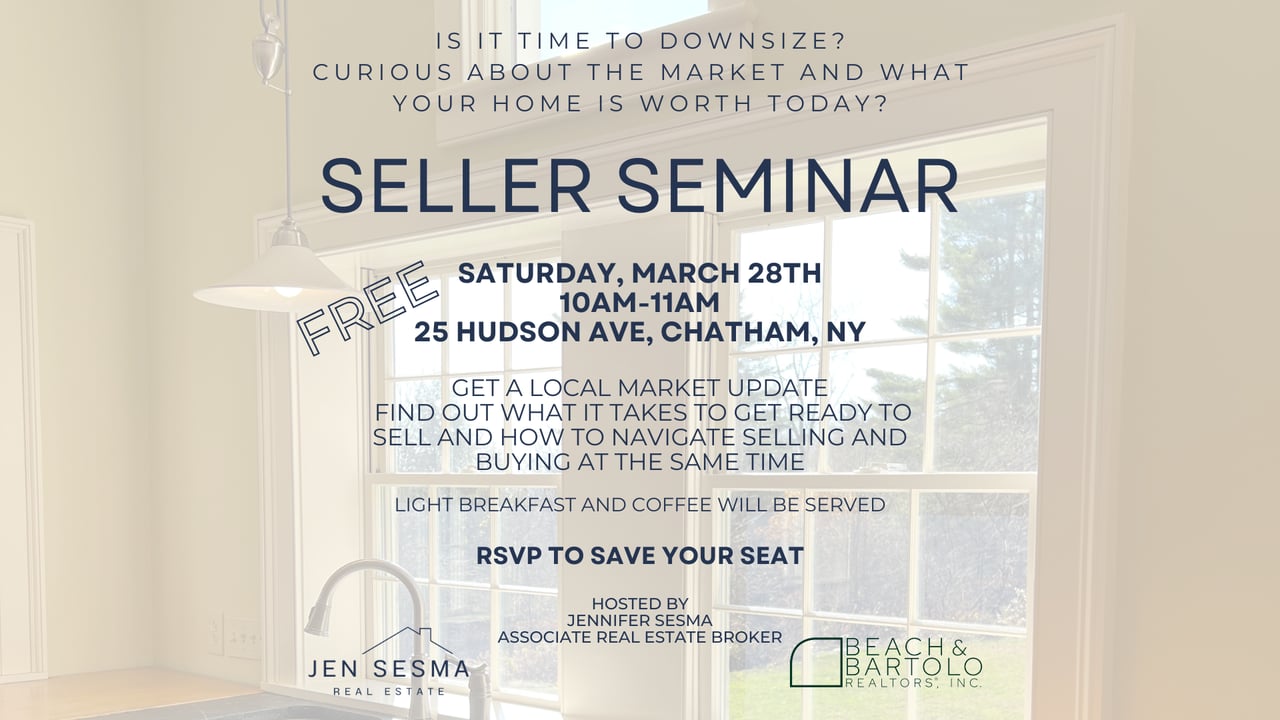 Thinking of Selling? Join Jennifer Sesma for a Free Seminar to Master the Columbia County Market