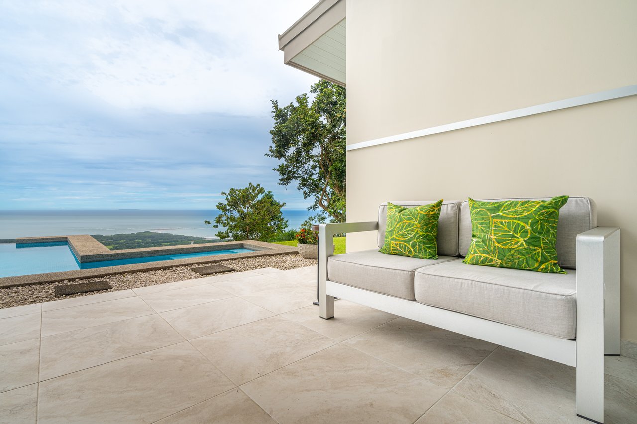 Villa Blü – An Elevated Oasis in Uvita, Jaw Dropping Views of the Whales Tail and Osa!
