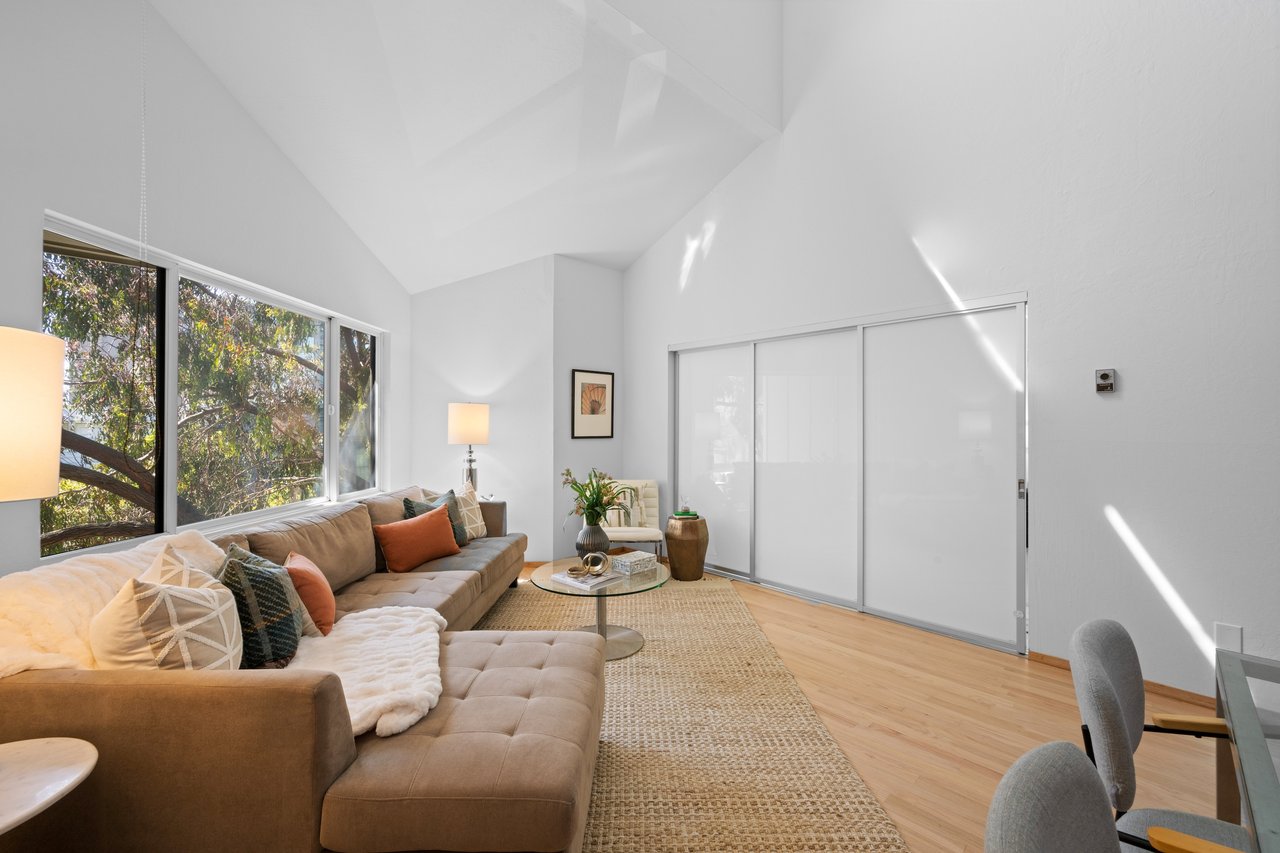 The living Room has a really nice feel at 1700 Gough Street in San Francisco