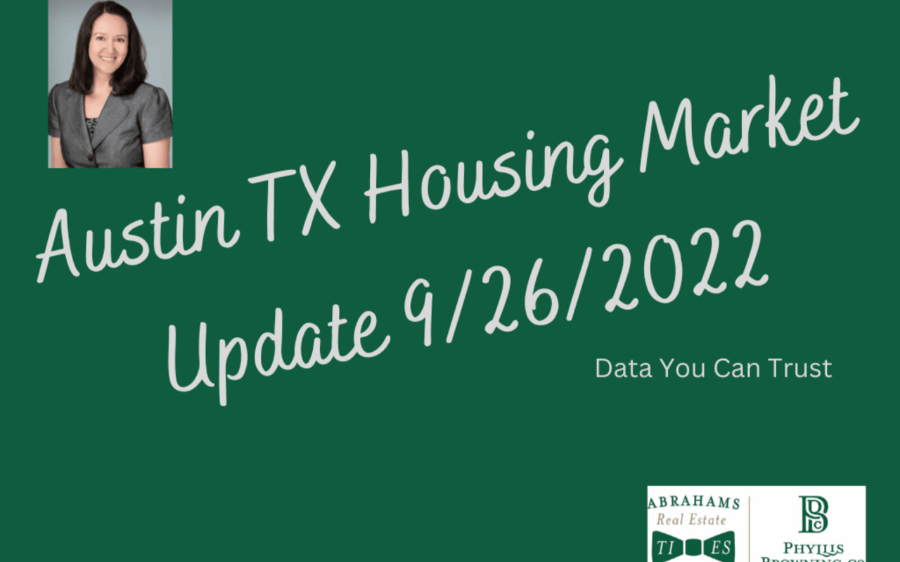 Austin Housing Market Update - September 26
