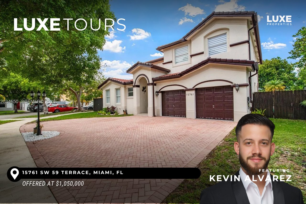LUXE Tours Presents: 15761 SW 59 Terrace, Miami, FL​ | Charming Remodeled West Kendall residence For Sale