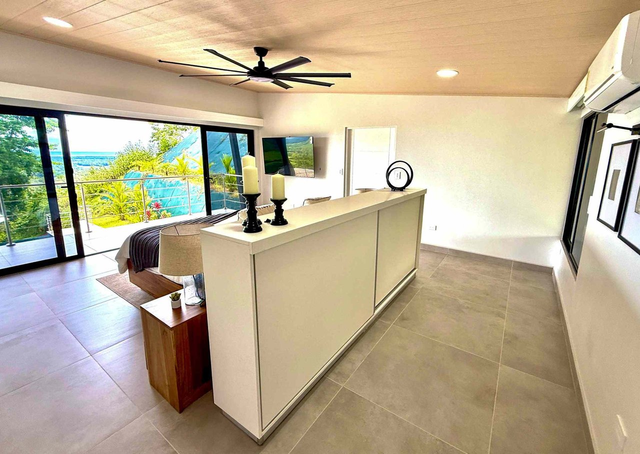 Brand New Modern Luxury 4-Bedroom Home with Pool and Incredible Panoramic Coastal & Ocean Views in Teancum at Tawal near Ojochal Costa Rica