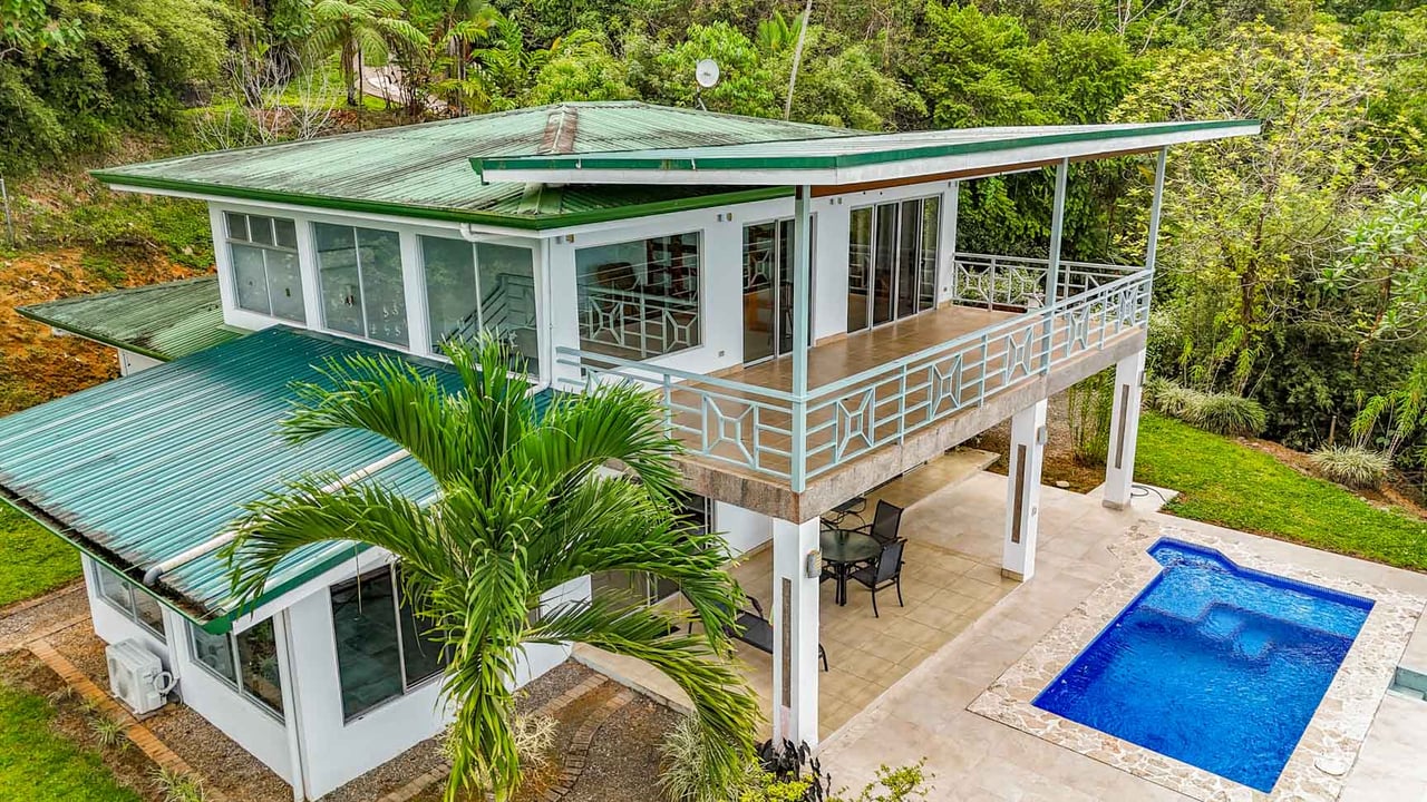 3-Bed Ocean View Home Near Ojochal, Costa Rica | 2.75 Acre Jungle Property