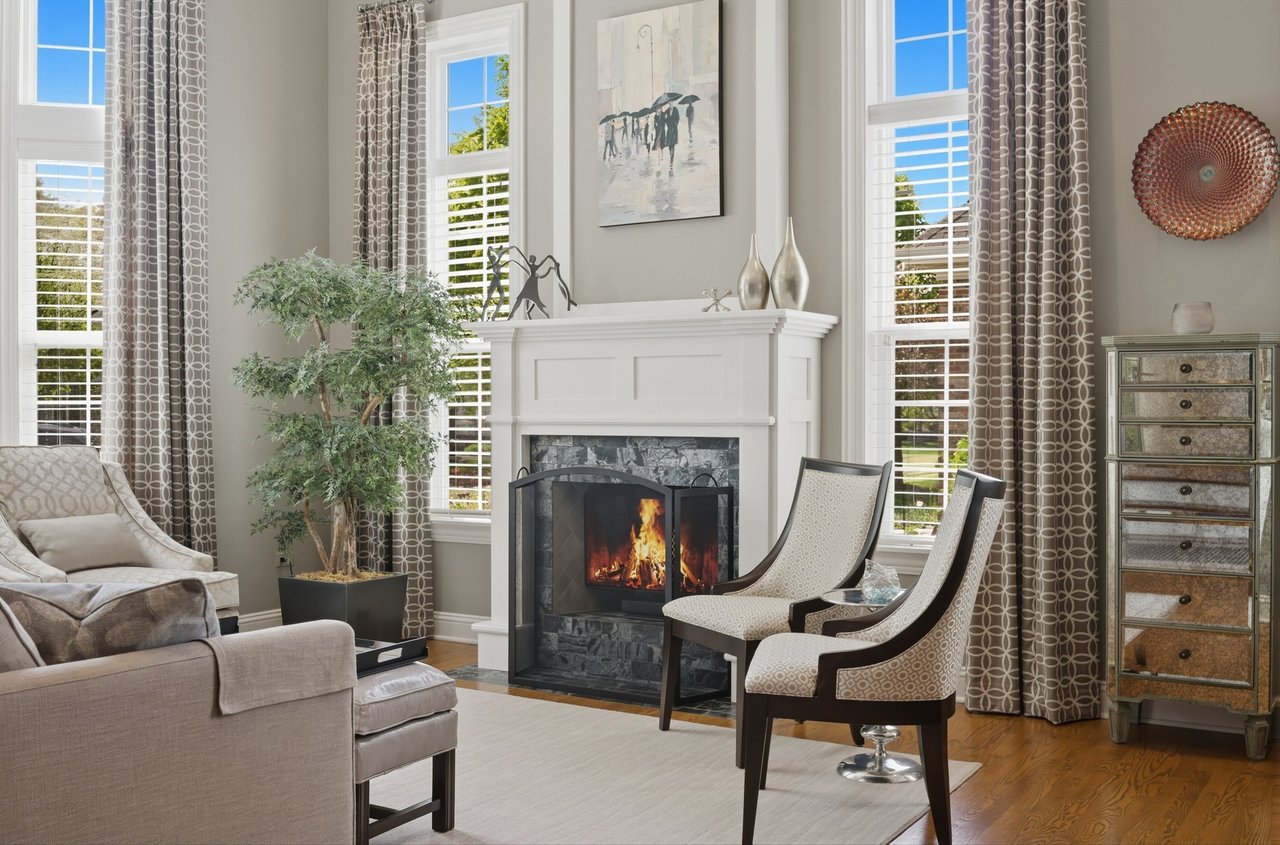 Custom Built Mantle for Electric Fireplace - 2930 Camberley