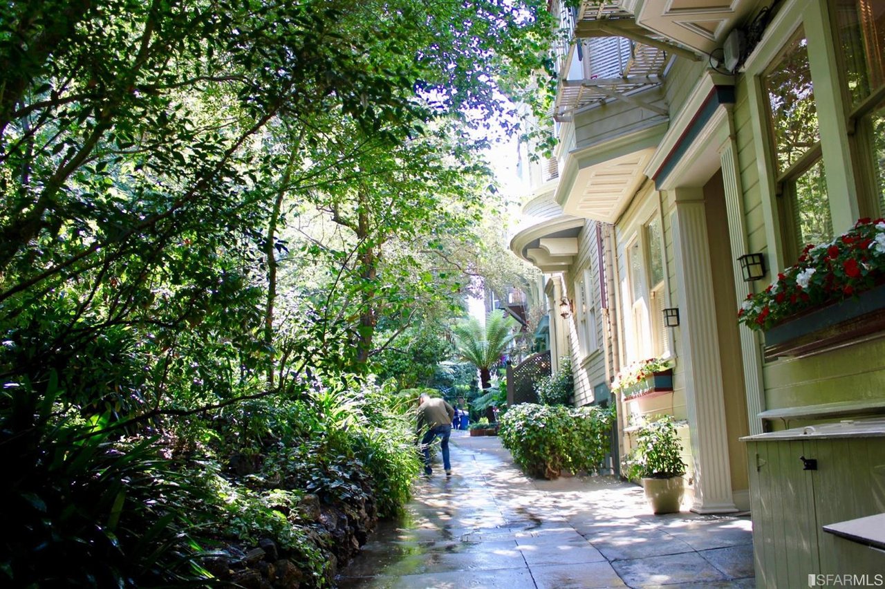 Hidden Jewel with a View on Famed Macondray Lane
