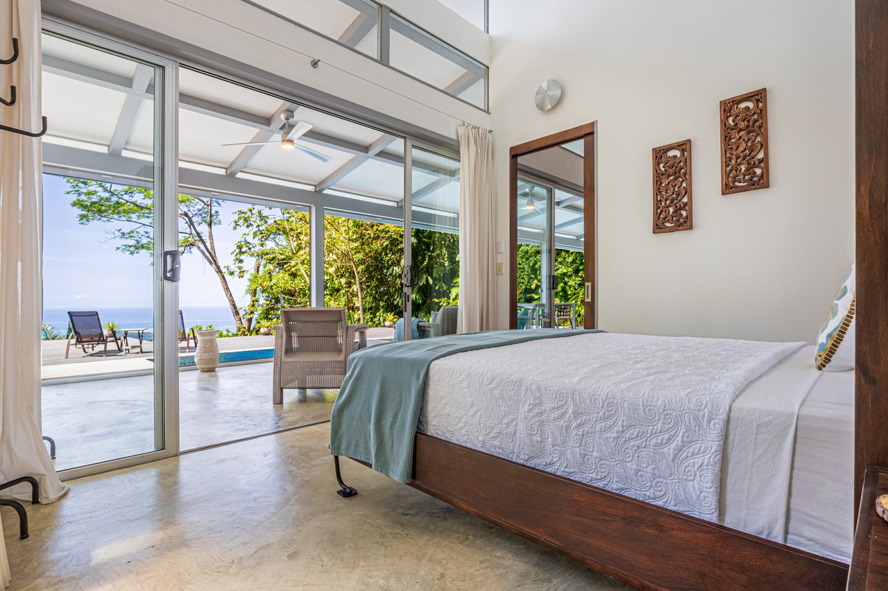 Uvita Ocean and Whale Tail View Modern Home on 3.64 Acres in Exclusive Enclave