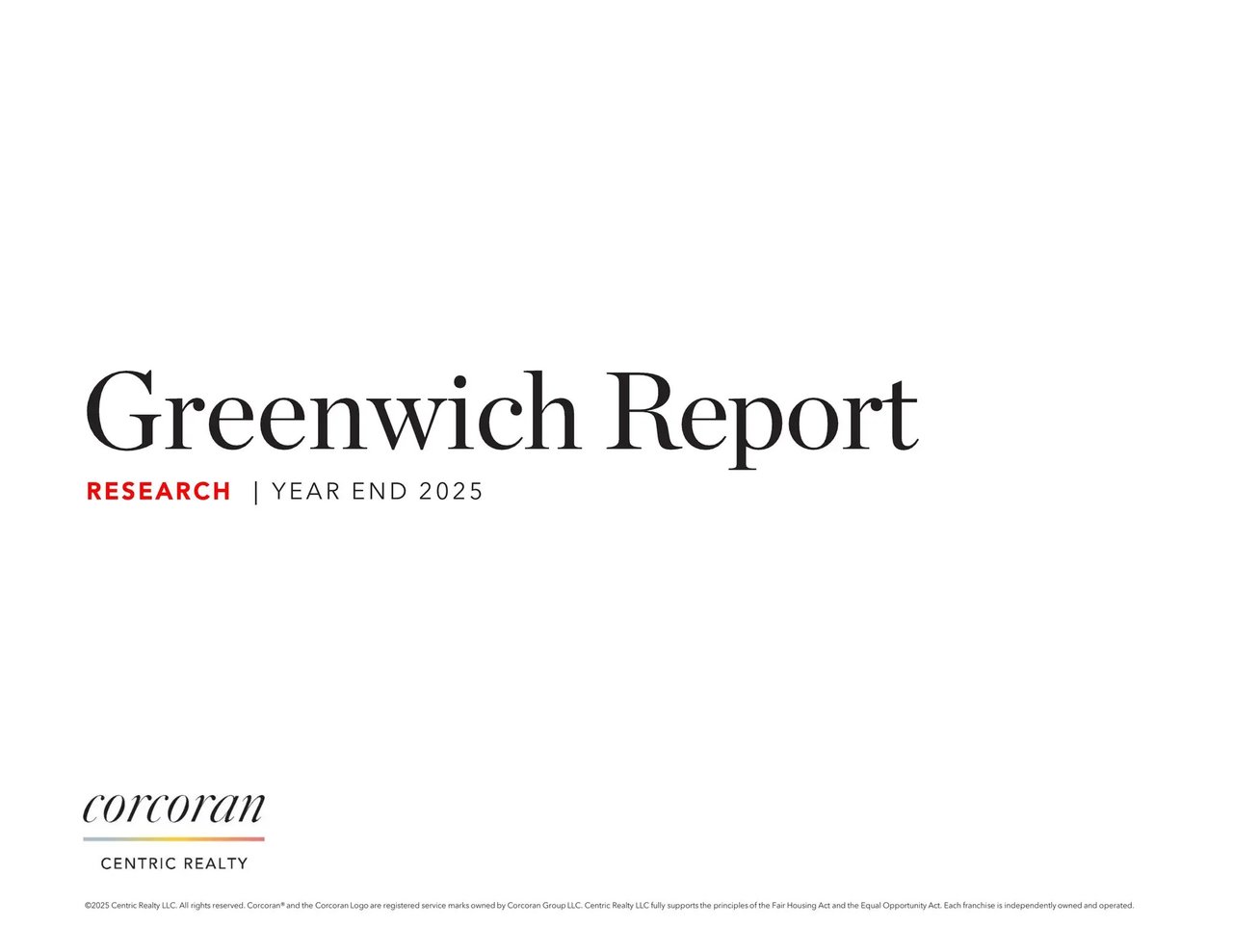 Corcoran Report Greenwich | Year End 2025