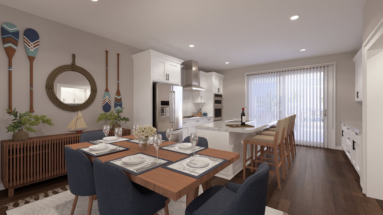Dining Room looking into kitchen