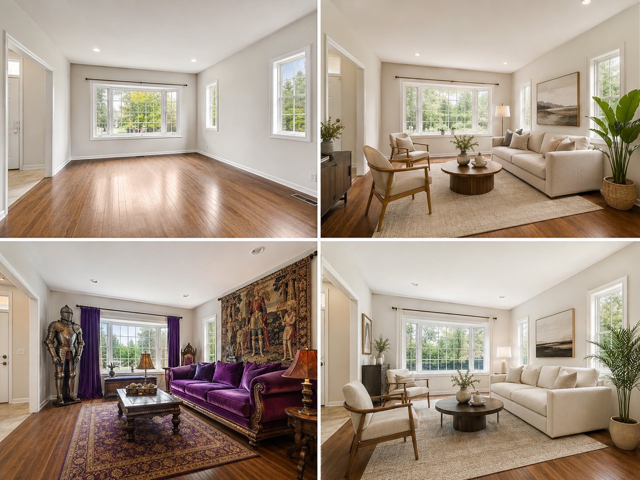 Virtual Staging: From Empty Rooms to Purple Sofas