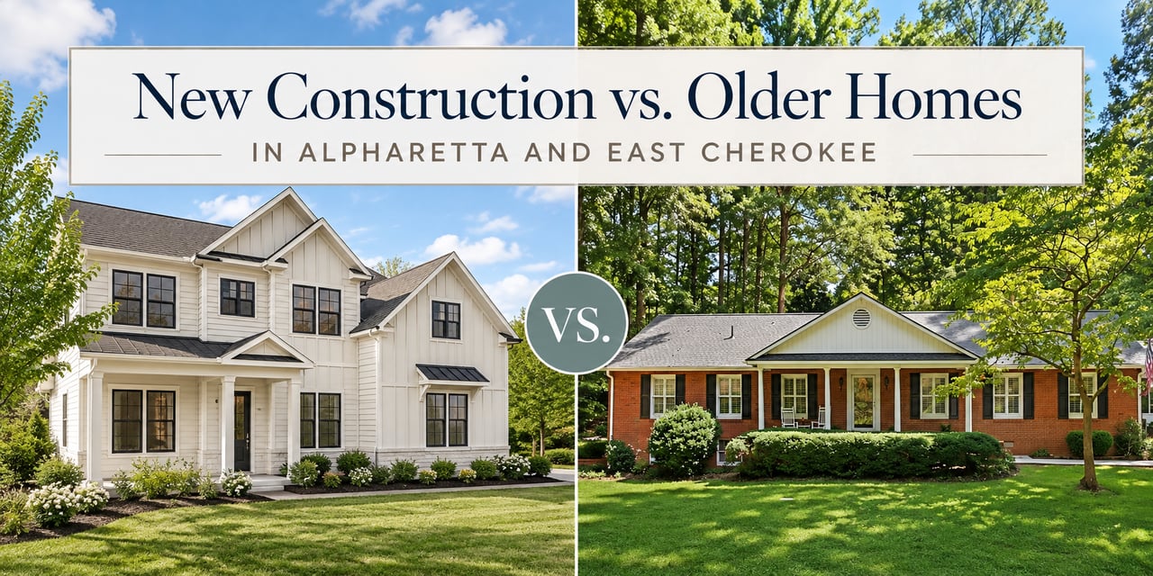 New Construction vs. Older Homes in Alpharetta and East Cherokee: Which One Is Right for You? cover