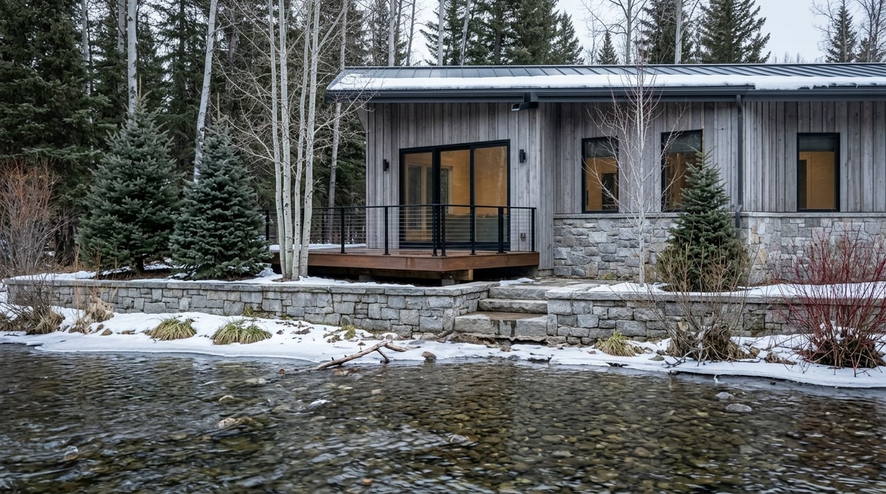 Living Along The River In Woody Creek