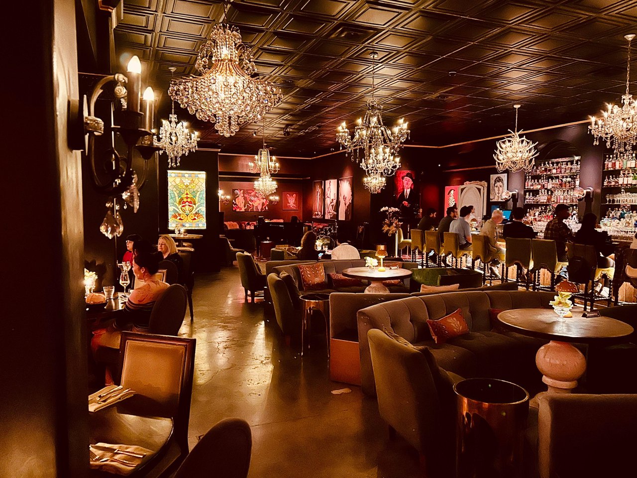 Moody interior and craft cocktails at CW’s Gin Joint in Downtown Tampa