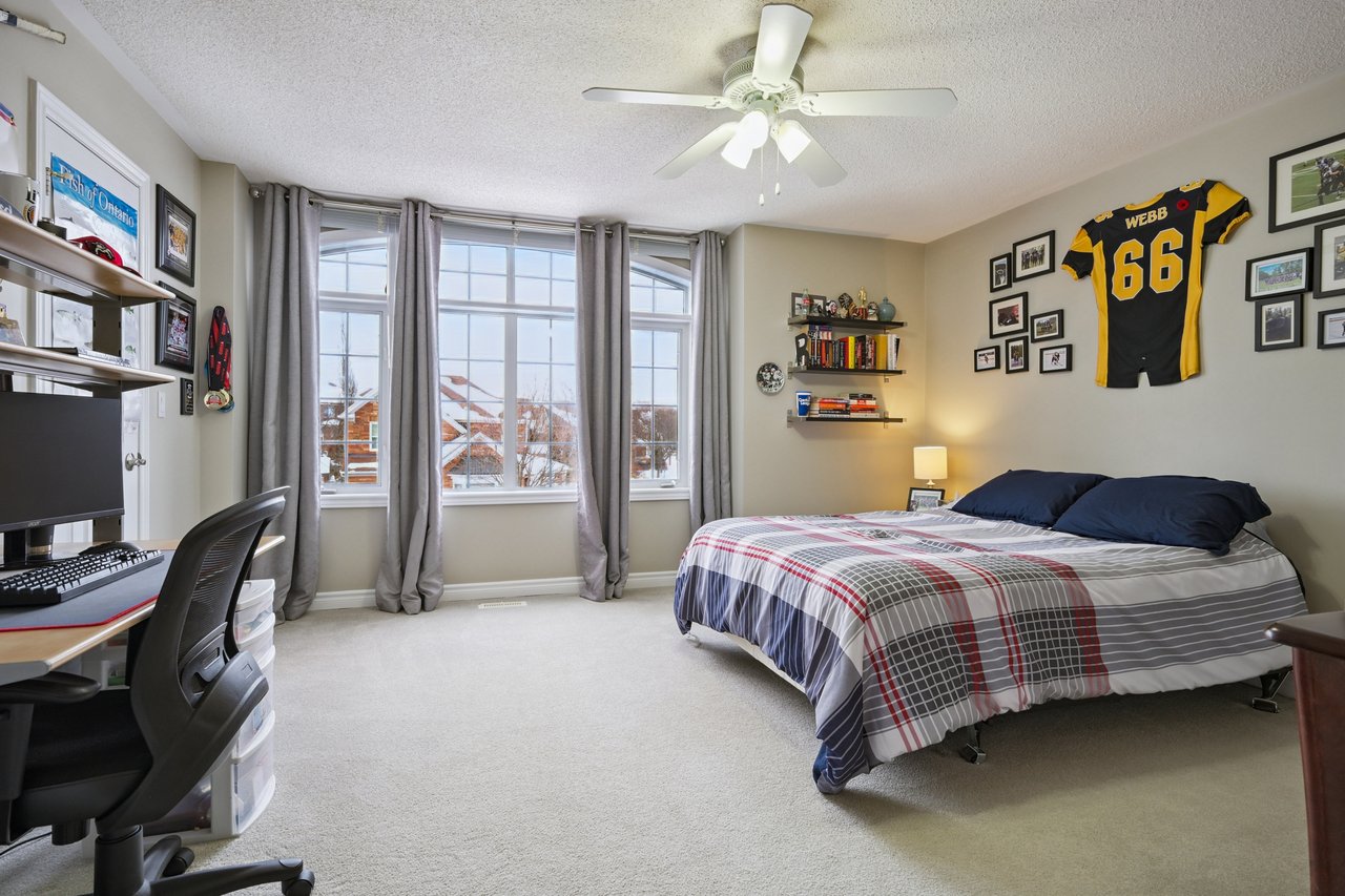 Resort-style yard backing onto lush ravine