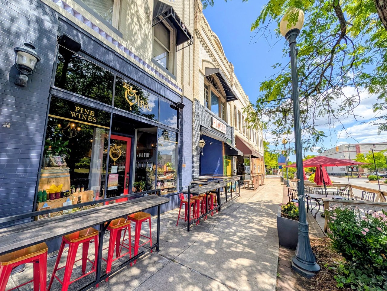 Downtown Morganton NC featuring local shops, restaurants, historic buildings, and the vibrant downtown district in the foothills of Western North Carolina.