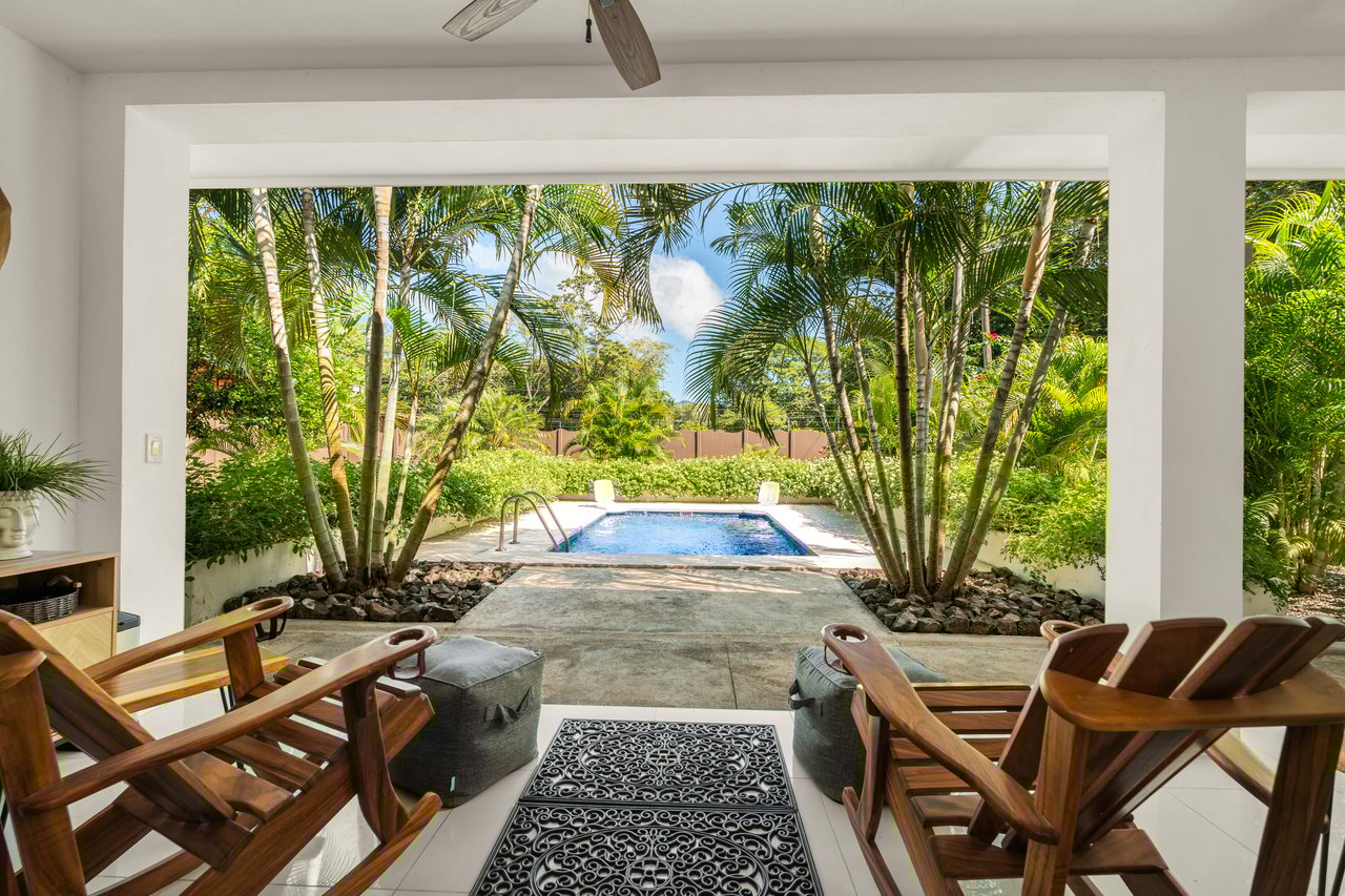 Casa Suerte | Modern 2-Bedroom Tropical Home with Pool Near Playa Potrero and Flamingo Marina